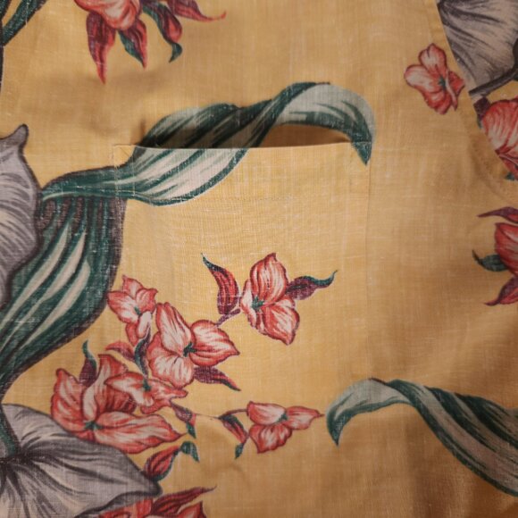 Reyn Spooner Floral Hawaiian Button Shirt Mens Aloha Vacay Resort Vintage FLAWS - Picture 12 of 15